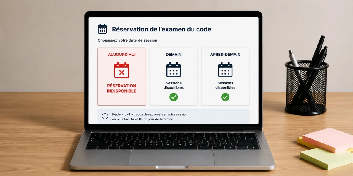 Passer le code le jour même