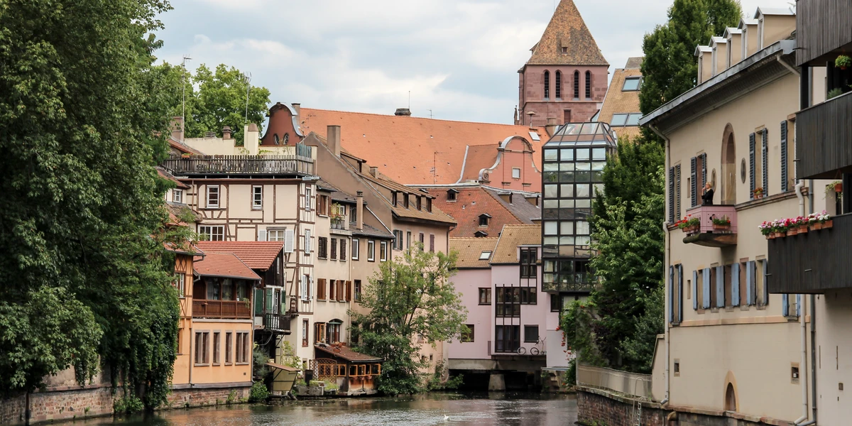 Vue de Strasbourg : le quartier de la Petite France