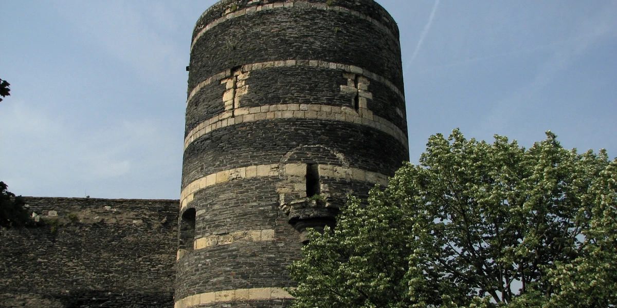 Paysage des Pays de la Loire : le château d'Angers