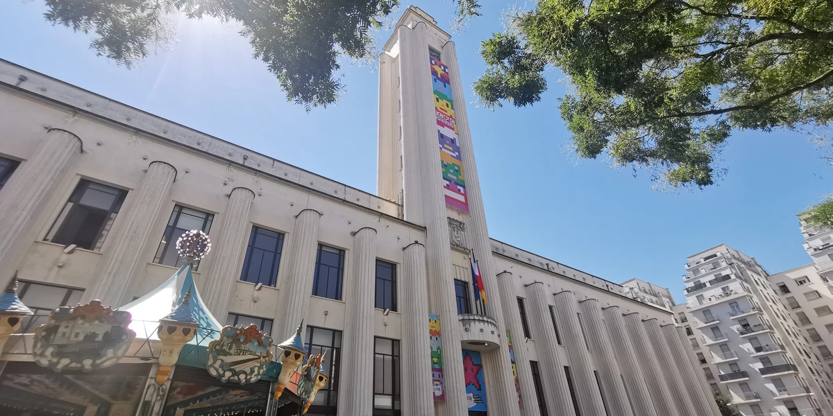 Vue de Villeurbanne : le quartier des Gratte-Ciel